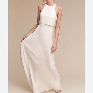 BHLDN Jill Stuart Iva Crepe Maxi dress